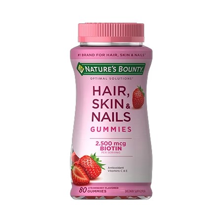 Nature's Bounty Hair, Skin & Nails 2,500 mcg of Biotin, 80 Gummies In Pakistan