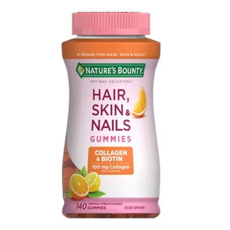 Hair, Skin & Nails Biotin and Collagen Gummies 100mg Collagen, 140 Gummies In Pakistan