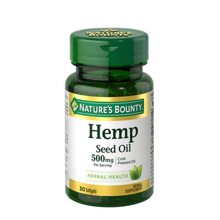 Nature's Bounty Hemp Seed Oil 500 mg 30 Softgels In Pakistan