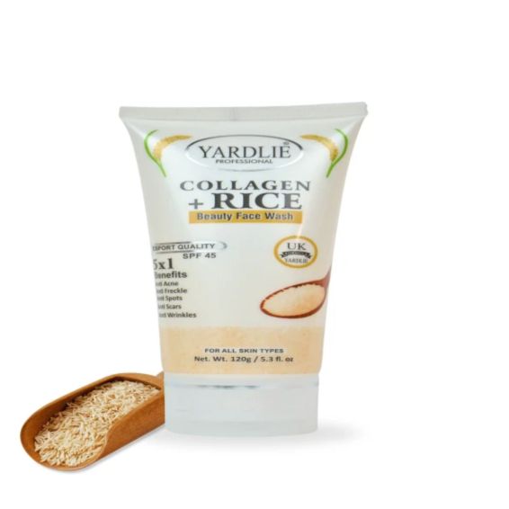 Yardlie Professional Collagen Rice Beauty Face Wash 120ml In Pakistan