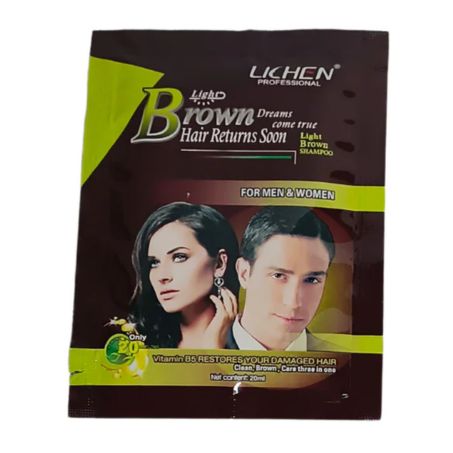 Lichen Dark Brown Hair Color Shampoo Sachet Price in Pakistan