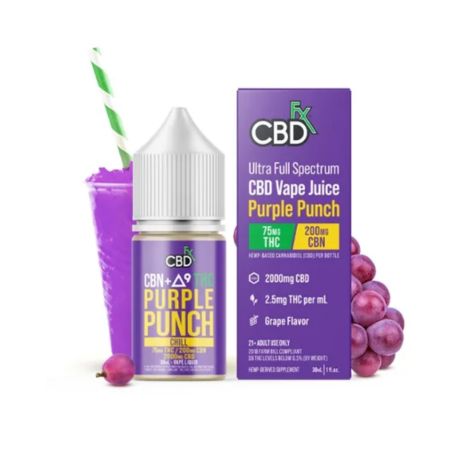 THC Vape Juice: CBN + Delta-9 THC Purple Punch In Pakistan
