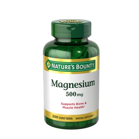 Nature's Bounty Magnesium 500 mg, 200 Tablets In Pakistan
