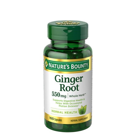 Nature's Bounty Ginger Root 550 mg, 100 Capsules In Pakistan