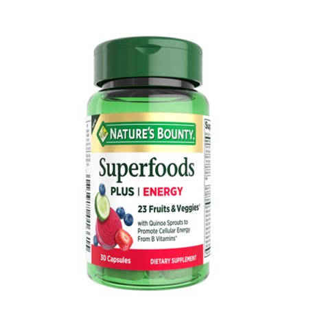 Nature's Bounty Superfoods + Energy 30 Capsules In Pakistan