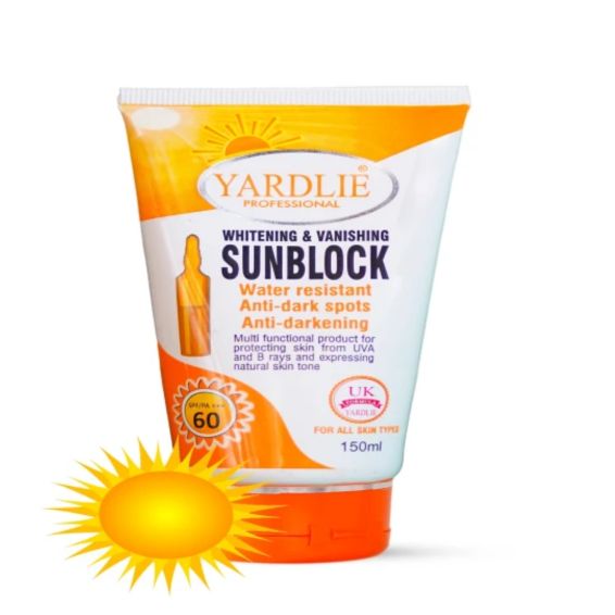 Yardlie Professional Sunblock Uk Based Gel Formula 150ml In Pakistan