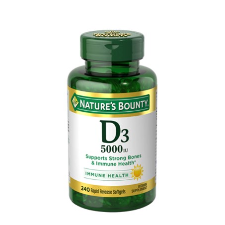 Nature’s Bounty Vitamin D3 5,000 IU , 240 Softgels In Pakistan