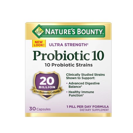 Nature's Bounty Probiotic 10 Capsules for Digestive Health In Pakistan