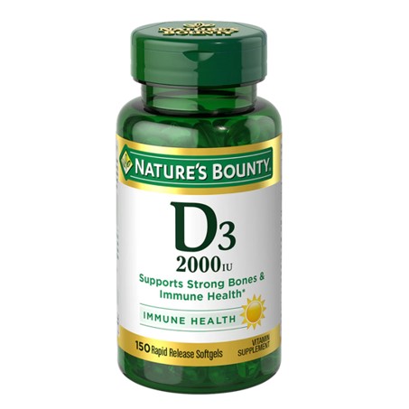 Nature’s Bounty Vitamin D3 2,000 IU, 150 Softgels In Pakistan