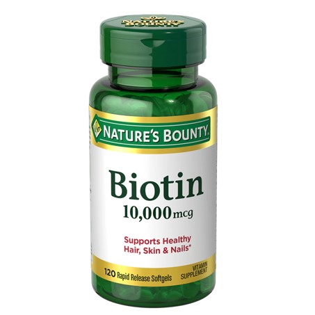 Nature's Bounty Biotin 10,000 mcg, 120 Softgels In Pakistan