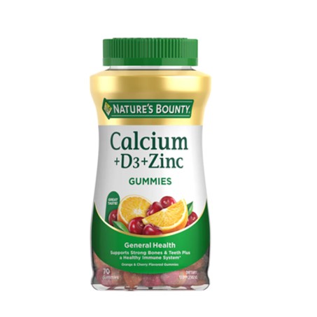 Nature's Bounty Calcium + Vitamin D3 + Zinc Gummies 70 Gummies In Pakistan