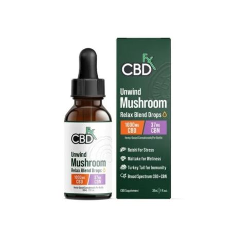 Relax Blend Mushroom Tincture + CBN + CBD In Pakistan