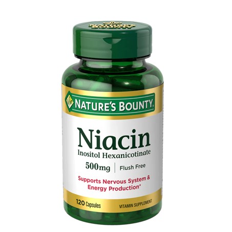 Nature's Bounty Flush Free Niacin 500 mg, 120 Capsules In Pakistan