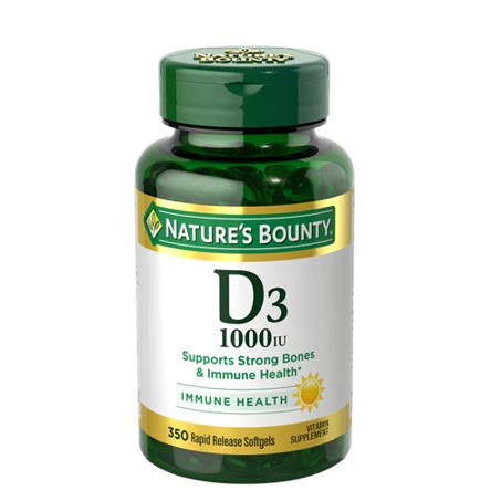 Nature’s Bounty Vitamin D3 1,000 IU , 350 Softgels In Pakistan