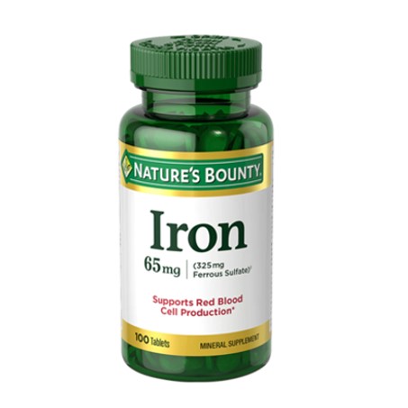Nature's Bounty Iron 65 mg, 100 Tablets In Pakistan