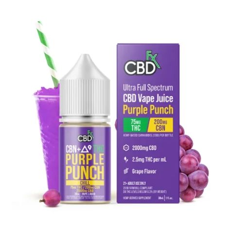 THC Vape Juice CBN Delta-9 THC Purple Punch In Islamabad