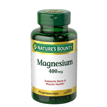 Nature's Bounty Magnesium 400 mg, 75 Softgels In Pakistan