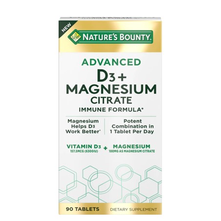 Nature's Bounty Advanced Vitamin D3 with Magnesium Citrate In Pakistan