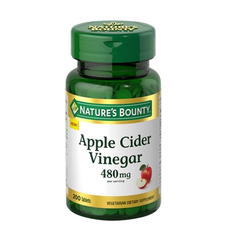 Nature's Bounty Apple Cider Vinegar 480 mg, 200 Tablets In Pakistan