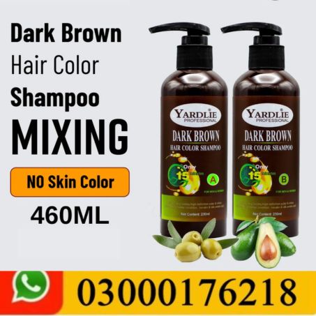 Yardlie Hair Color Mixing Shampoo 460ML Dark Brown In Pakistan