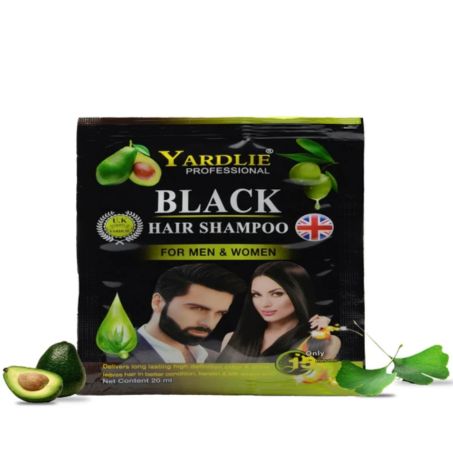 Yardlie Black Hair Color Shampoo Uk Based Formula Sachet 20ml In Pakistan