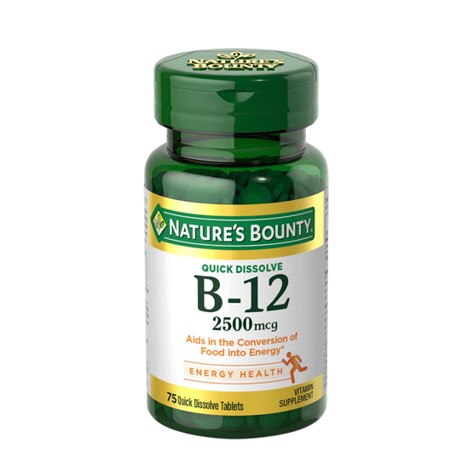 Nature’s Bounty Vitamin B-12 2,500 mcg, 75 Tablets In Pakistan