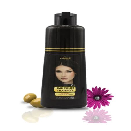 Yardlie Premium Natural Black Hair Color Shampoo Uk Based Formula 200ml In Pakistan