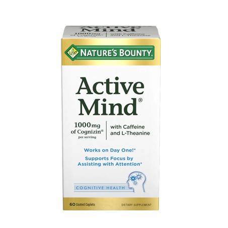 Nature's Bounty Active Mind 1000mg of Cognizin per serving 60 Caplets In Pakistan