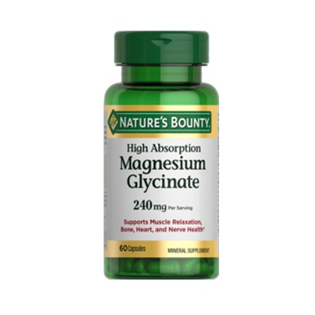 Nature's Bounty Magnesium Glycinate 240 mg, 60 Capsules In Pakistan